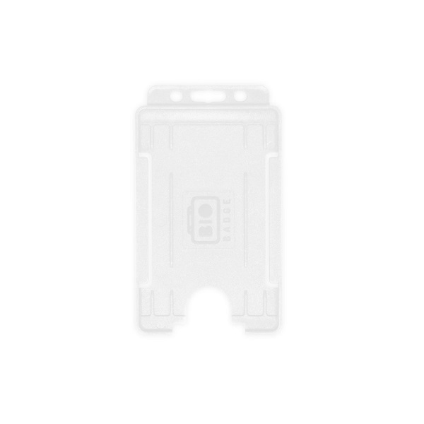 Picture of Bio badge Cardholder/carrying face open plastic frosted/clear (vertical/portrait). 60270470