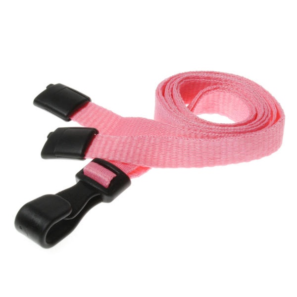 Billede af Pink / lyserød lanyard / Halssnor / Keyhanger / Nøglesnor / Halsrem 10 mm med plast krog. 60270549