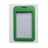 Bilde av Green 86x54 mm Card holder / carrying case hard plastic / Badge holder. Clear on both sides (vertical / portrait). 60270346 (DE,SE,NO,FI,RO,PL)