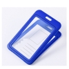 Bilde av Green 86x54 mm Card holder / carrying case hard plastic / Badge holder. Clear on both sides (vertical / portrait). 60270346 (DE,SE,NO,FI,RO,PL)